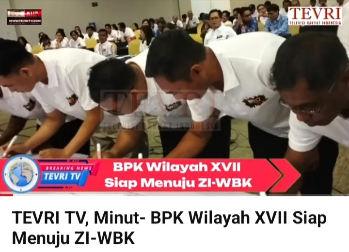 Foto suasana Pencanangan Zona Integritas Wilayah Bebas Korupsi di BPK Wilayah XVII