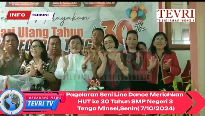 Atraksi Line Dance meriahkan HUT ke-30 SMPN 3 Tenga