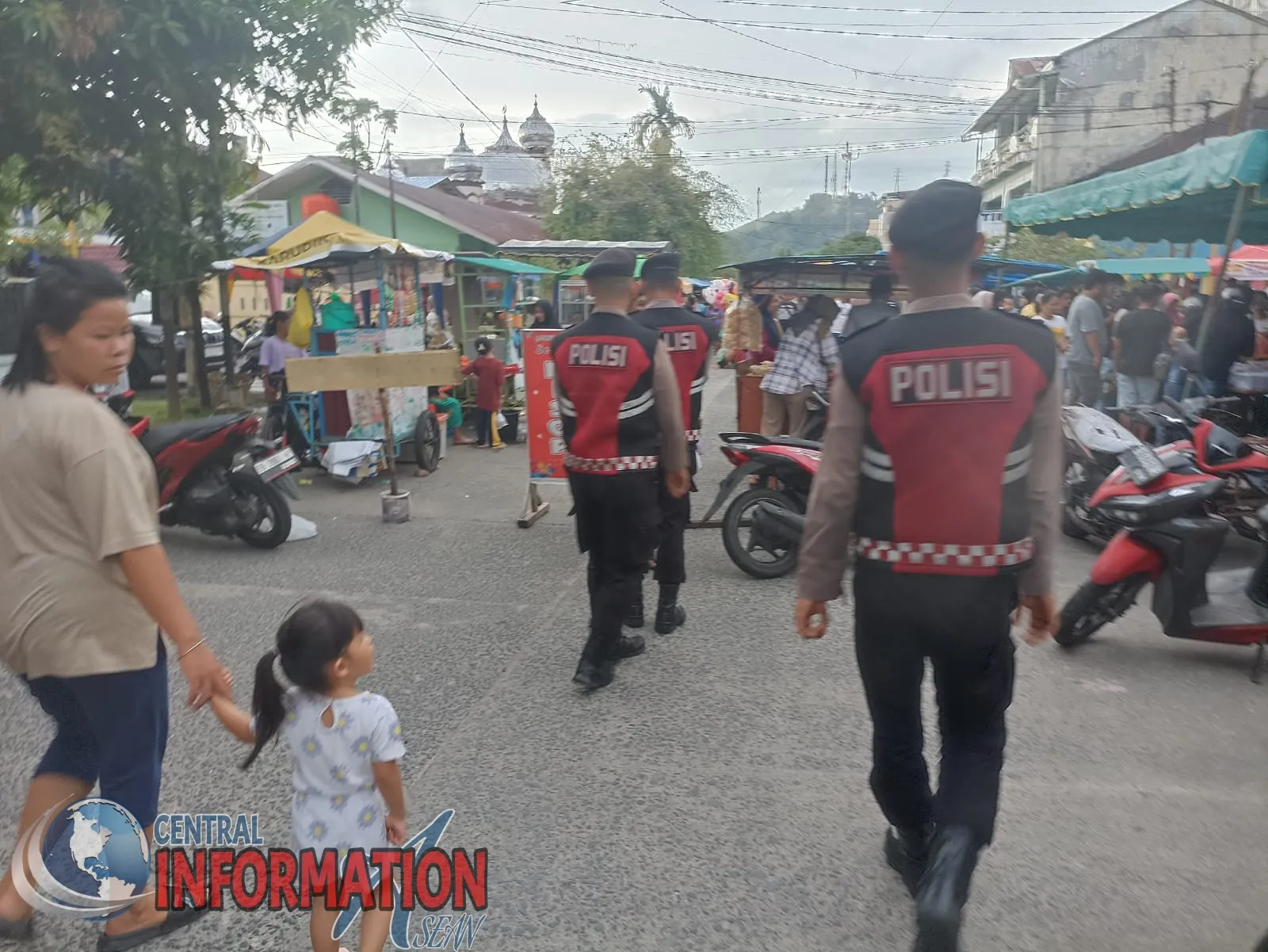 Patroli Polres Sibolga Amankan Area Publik