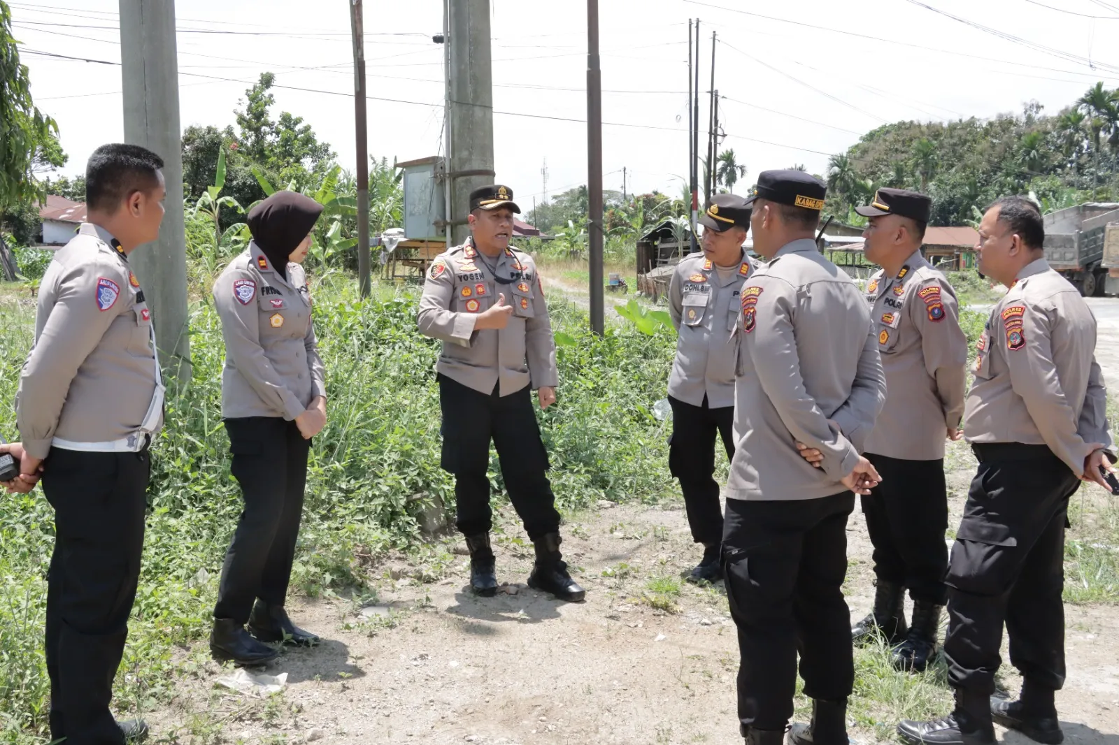 Kapolres Pematangsiantar tinjau kesiapan tol Simpang Panei jelang Idul Fitri 2025