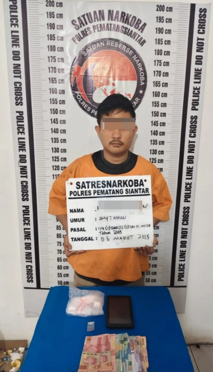 Penangkapan pengedar narkoba oleh Polres Pematangsiantar